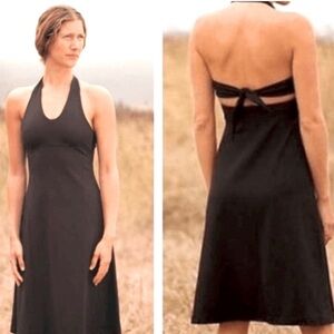 Patagonia Teal Halter Travel Athletic Tie back casual dress women size Small
